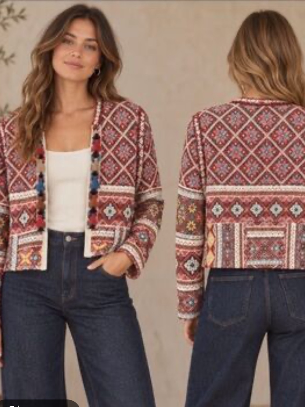 Peck & Peck boho cardigan XL